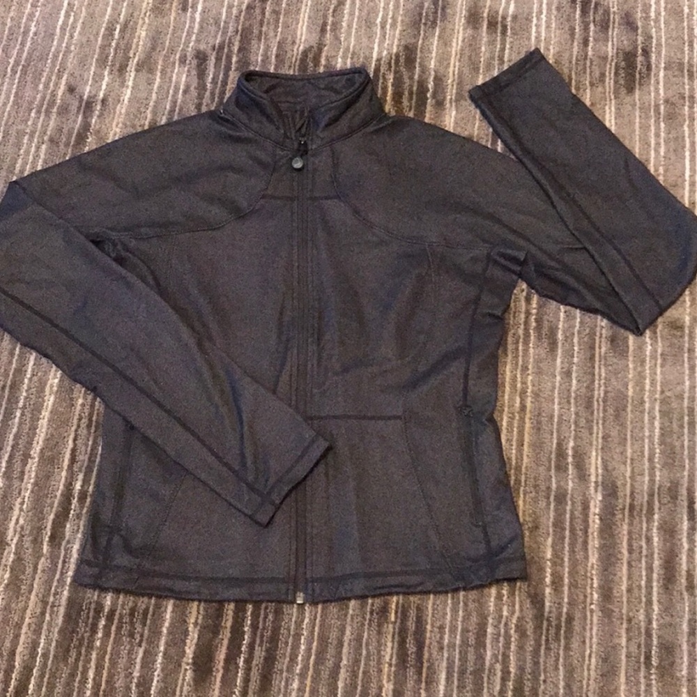Lululemon athletics black denim full zip jacket